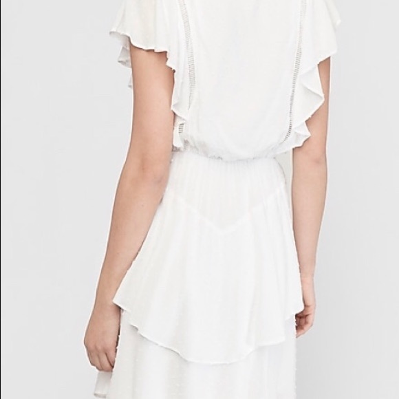 NWT Express Flutter Sleeve Fit & Flare Dress M - Picture 2 of 10